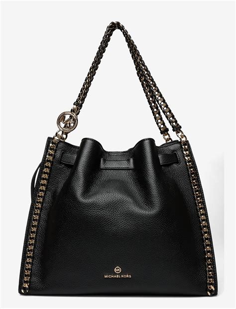 michael kors lg chain shldr tote leather|Michael Kors shoulder bag.